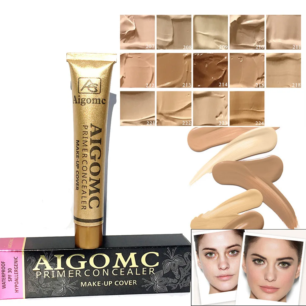 

Full Coverage Cream Concealing Foundation Concealer Makeup Silky Smooth Texture косметик для мкияж kosmetyki cosmeticos #05