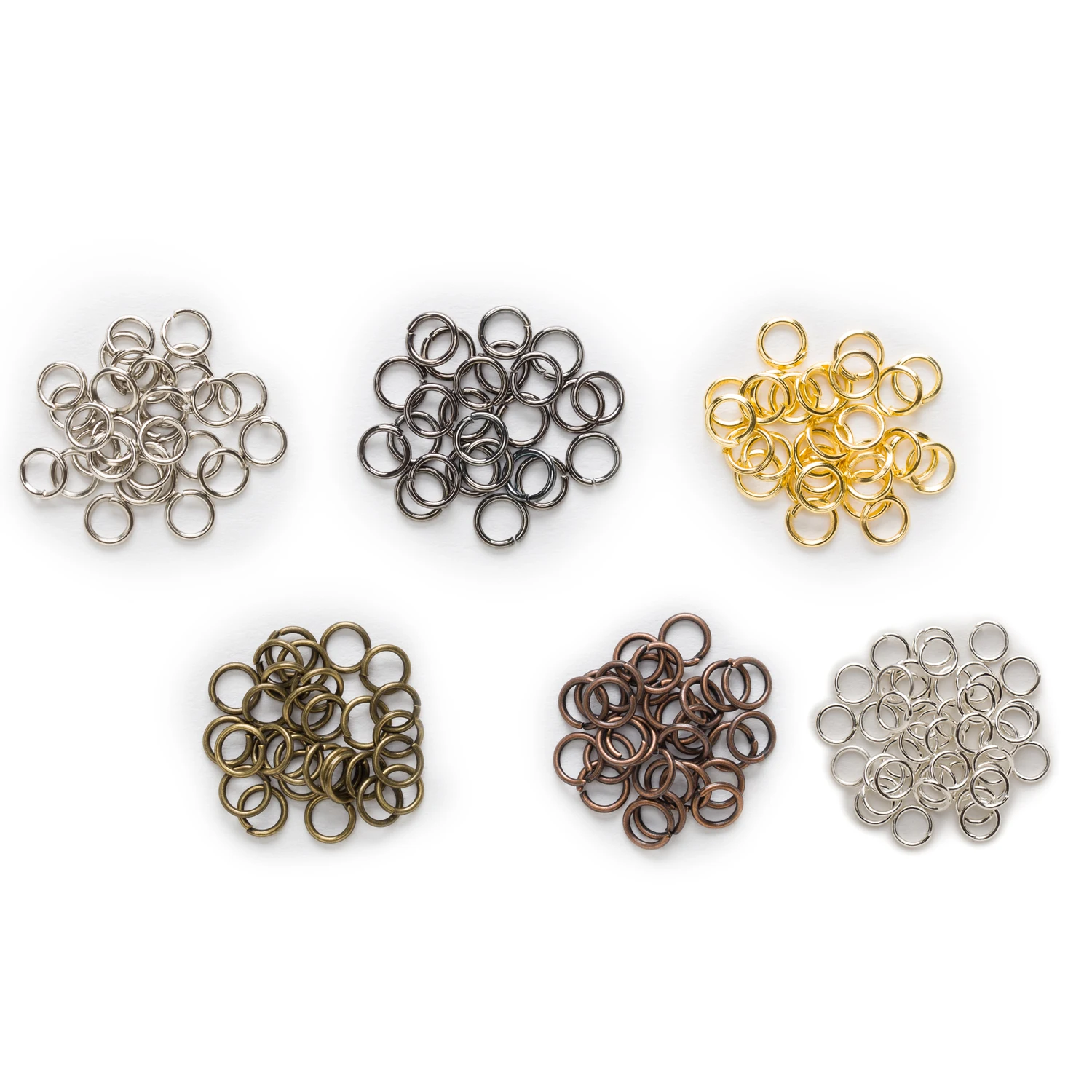 Buy 6 Colors Round Open Jump Rings Link Loops Split