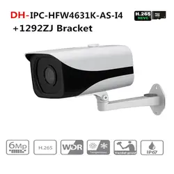Ahua 6Mp ip-камера IPC-HFW4631K-AS-I4 IP67 Встроенный 4 светодиода IR120M с аудио и сигнальным интерфейсом пуля камера с логотипом Dahua