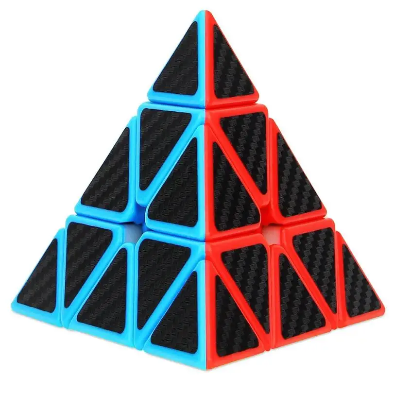

Low Price Loss Sale Pyramid Speed Cube Carbon Fiber Sticker Twisty Puzzle for Kids Stress Relief Toy Funny Kids Gift 2018 20