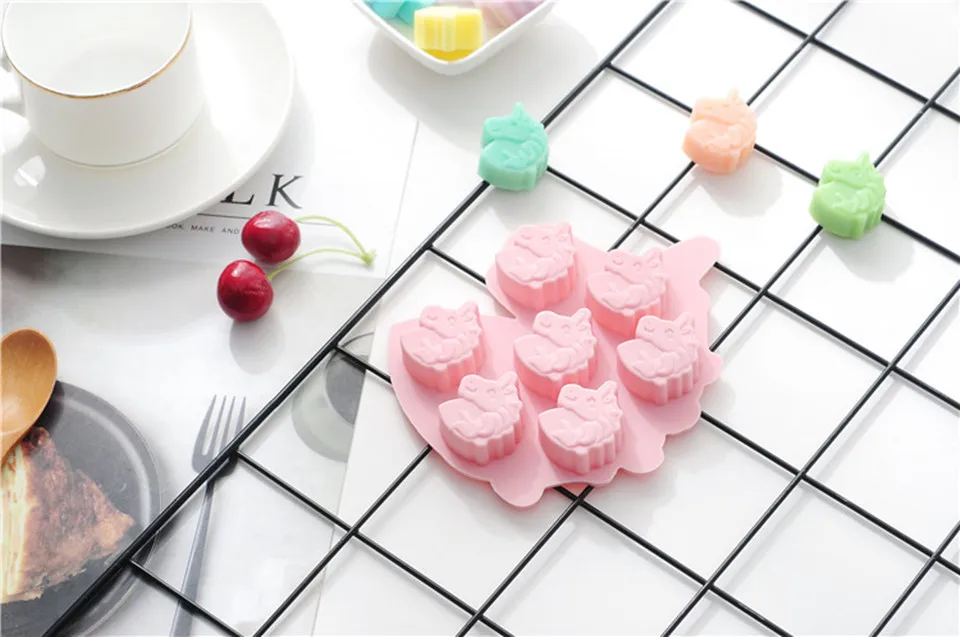 Милый мультфильм 3D единорог шоколадная силиконовая форма Единорог формы для торта ледяной куб конфеты форма для печенья DIY Sugarcraft Аксессуары для выпечки