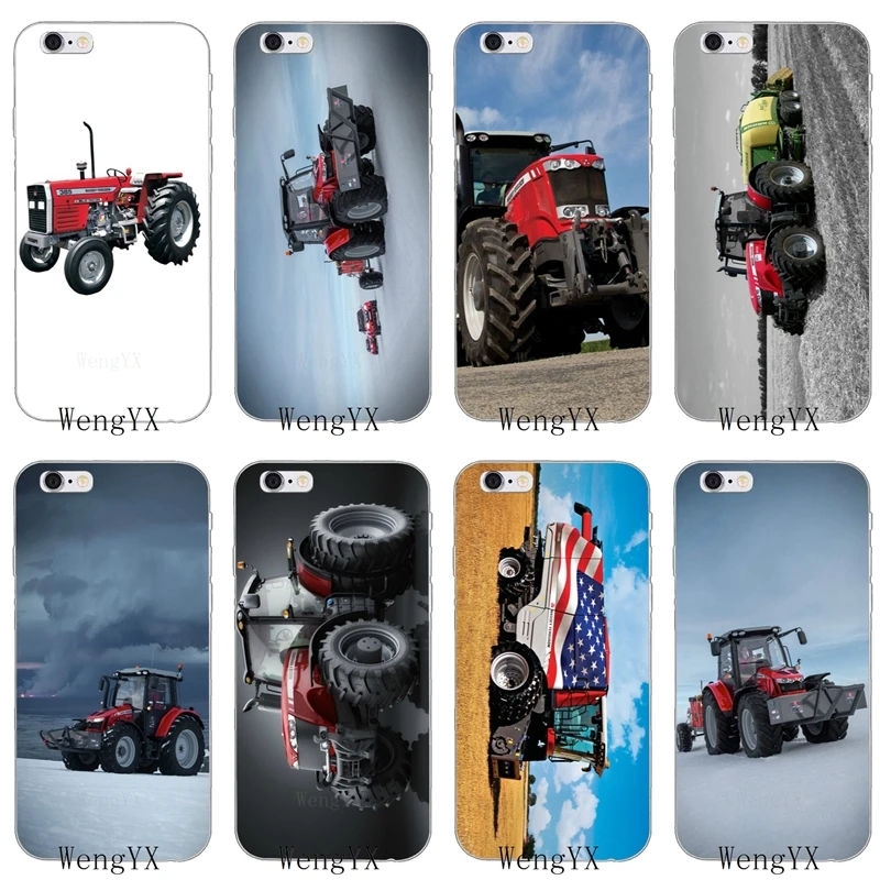 Massey Ferguson тонкий силиконовый мягкий чехол для телефона iPhone 4 4s 5 5s 5c SE 6 6s plus 7 7plus 8 8plus