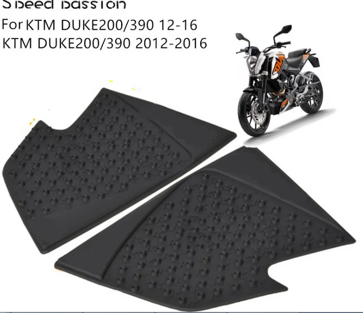 Black Rubber 3D Dots Gas Fuel Tank Traction Pad Anti Side Slip Protector for KTM Duke 390 2013-2016 125 200 Black Rubber 3D Dots Gas Fuel Tank Traction Pad Anti Side Slip Protector for KTM Duke 390 2013-2016 125 200