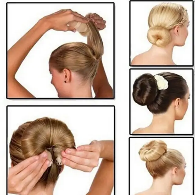 Online Shop 2pcs Set Different Sizes Hair Tools Elegant Magic Buns