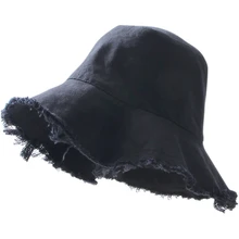 Оптом, обувь на плоской подошве ведро шляпа унисекс шляпа, Панама для защиты от солнца в рыбацком стиле Шапки Для женщин Винтаж уличные ведро Шапки 10 шт = 1 партия