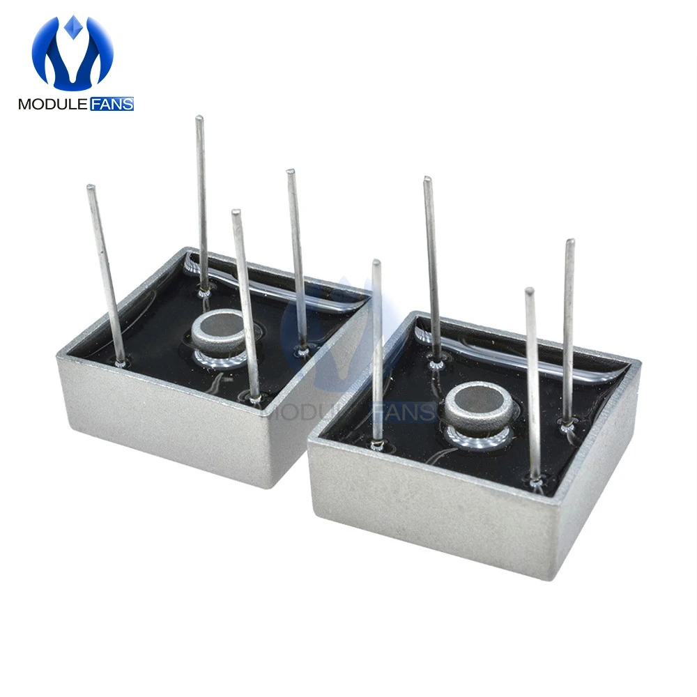 Diode Bridge Rectifier 5PCS Diode Bridge Rectifier KBPC3510W KBPC3510 35A 1000V 4Pin Bridge Rectifier High Frequency Medium Power DIY Electronic