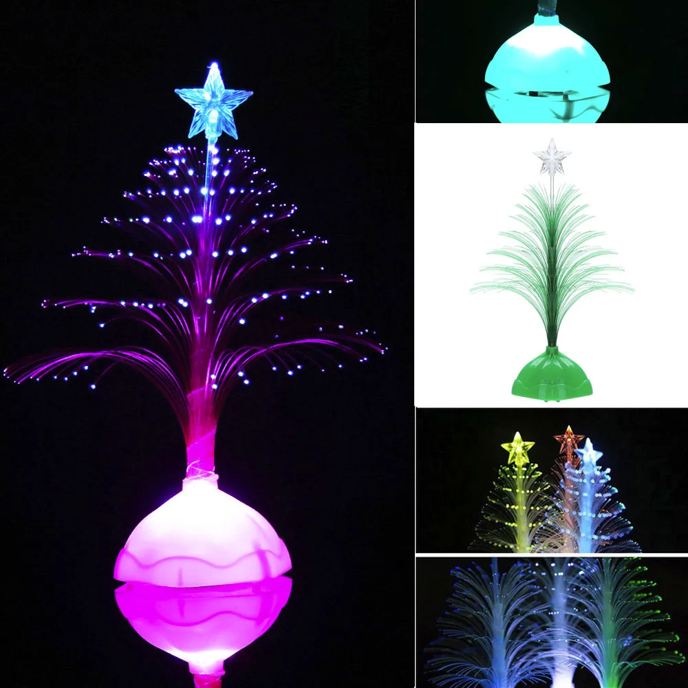 LED Christmas Tree Light Color Changing Mini Xmas Tree Home Table Party