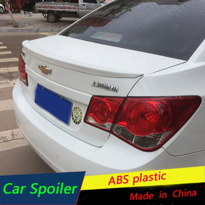 

For Chevrolet Cruze Spoiler 2009 2010-11-12-13-14 ABS Material Car Rear Wing Primer Color Trunk Spoiler For Cruze Spoiler Sport