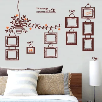 

2016 DIY Home Decor Wall Sticker Eruope Style Photo Frame Wall Stickers for Living Room Study Room Wall Decor Home Gift