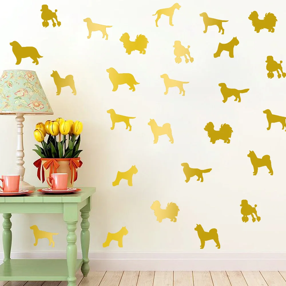 DIY Cute Dog wall stickers Kids room Vinly wall decal home decorations