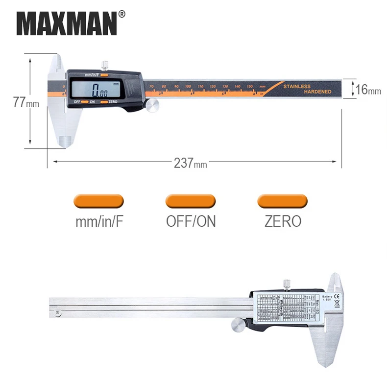 MAXMAN 0-150 мм нержавеющая сталь высокоточный электронный цифровой lcd штангенциркуль измерительные и измерительные инструменты