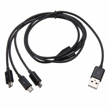 Hohe Qualität Usb zu 3 Micro Usb Kabel USB 2.0 Männlichen zu 3 Micro USB 2.0 Männlichen Y Splitter Lade Daten Kabel kabel 1 M/3FT 0,25 M/0.8F(Hong Kong,China)