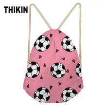 THIKIN 3D шары печать женская сумка на шнурке маленький рюкзак тренажерный зал мешок пляжные сумки полиэфирные струнные Сумки для дам пользовательский пакет