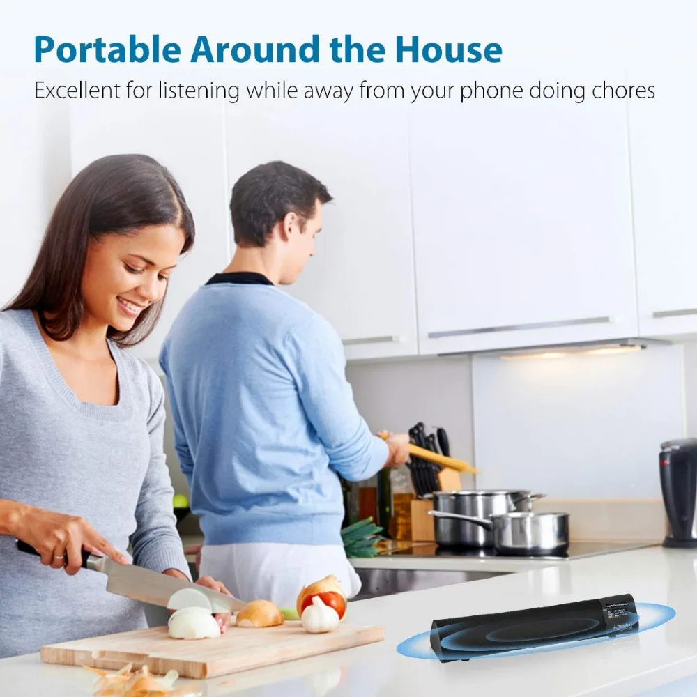  Avantree 10W Aptx Low Latency Bluetooth 4.2 Laptop Speakers Wireless Soundbar Super Bass Mini Sound