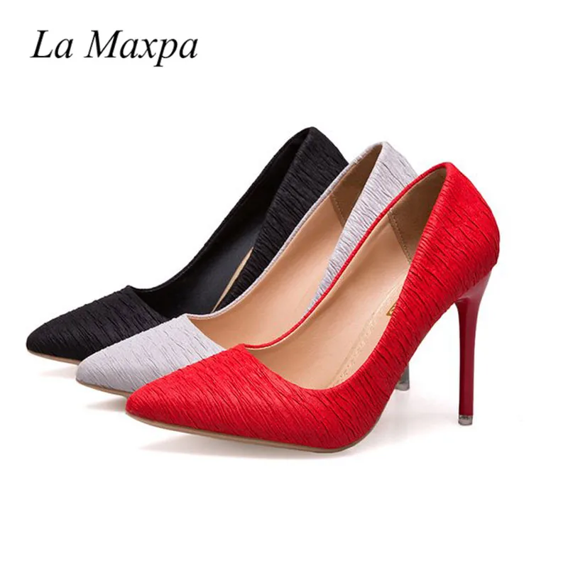 

La MaxPa 2018 Specia Women Pumps Sexy Stiletto 10cm High Heels Spring Wedding Party Women Shoes Sapato Feminino Pumps Sexy