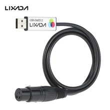 Lixada Usb Zu Dmx Interface Adapter Bühne Beleuchtung Disco Licht Dj Dmx Interface Usb Party Lichter Strahl Usb Led Dmx 512 Interface