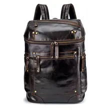 Fashion Young Boy Backpack Genuine Leather Men School Backpack Bags Teenager Travel bags Male Laptop Bags brand padieoe genuine leather school bags for teenagers backpack new men travel casual cowhide laptop backpack free shipping