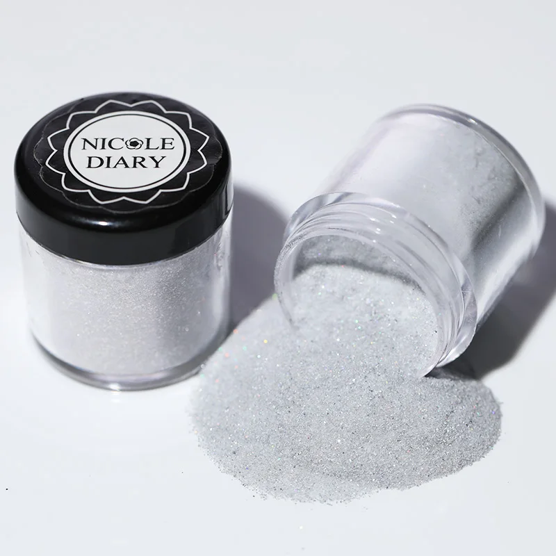 NICOLE DAIRY 1 Box 10ml Dipping Powder Without Lamp Cure Natural Dry Nails Dip Powder Gel Nail Glitter Powder For Nail Dip