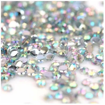 

Freeshipping - 10000pcs 1.5mm Iridescent Crystal AB Rhinestones Nail Art Decorations