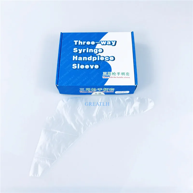 

500 PCS/box Dentistry Material Dental Three Way Gun Syringes Sleeves Dental Tool Film Protective Cover
