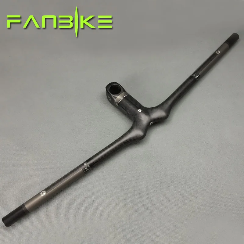 TOSEEK brand full Carbon Fiber MTB Bike Flat/one shaped Handlebar