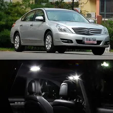 12v 5 шт. светодиодный лампа гирлянда для внутреннего купола Карта багажник Комплект ламп для Nissan Teana 2008-2011 авто-Стайлинг