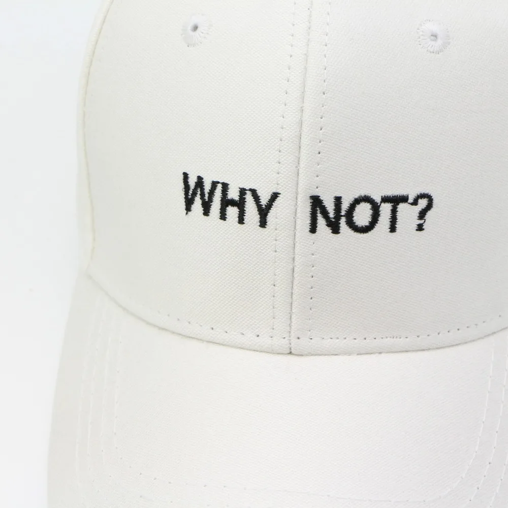 Бейсболка с надписью WHY NOT Snapback, Кепка в стиле хип-хоп для мужчин, женщин, пап, мальчиков и девочек, хлопковая черная, розовая, белая облегающая Кепка, кепка s