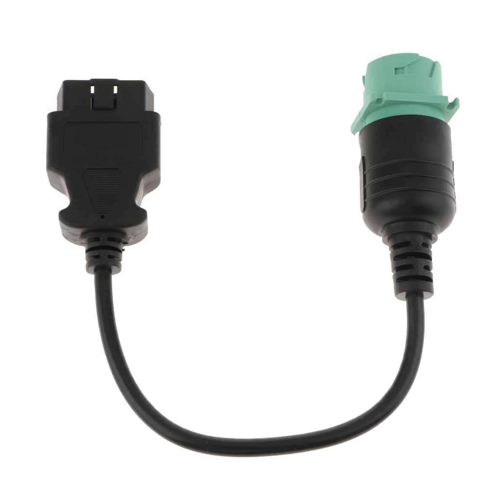 9 Pin Male To 16 Pin Female OBD II Adapter Diagnostic Cable For Diesel Truck Car Accessories