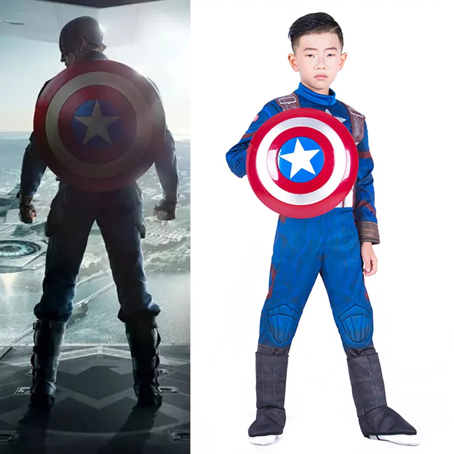 

Captain America cosplay costume children and men and women anime Fantasy Comic Movie Carnival Party Purim Halloween