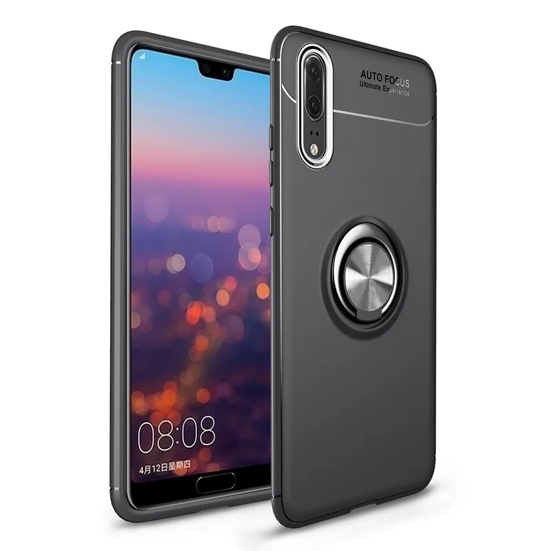 

Finger Ring Case For Huawei P9 Lite P10 Plus P20 Pro Soft TPU Cover For Huawei Mate 10 20 Pro Lite Phone Bag Case