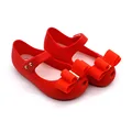 Mini Melissa 2019 Hot New style Baby Girl Shoes Christmas Shoes Gift PVC Summer Sandals Girl Bow Design Three Colors|Sandals| | -