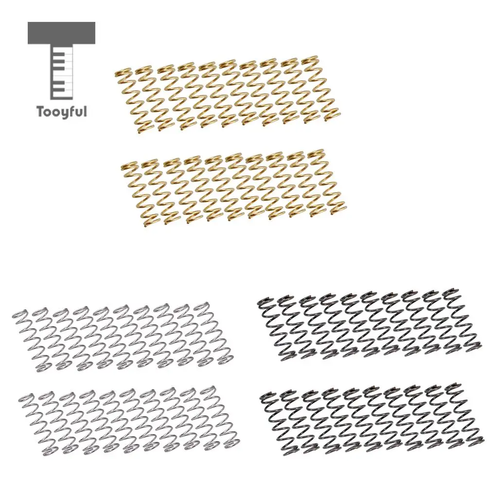 Tooyful 20pcs/set 16mm Short Straight Humbucker Pickup Mounting Springs for Guitar Bass Pickups