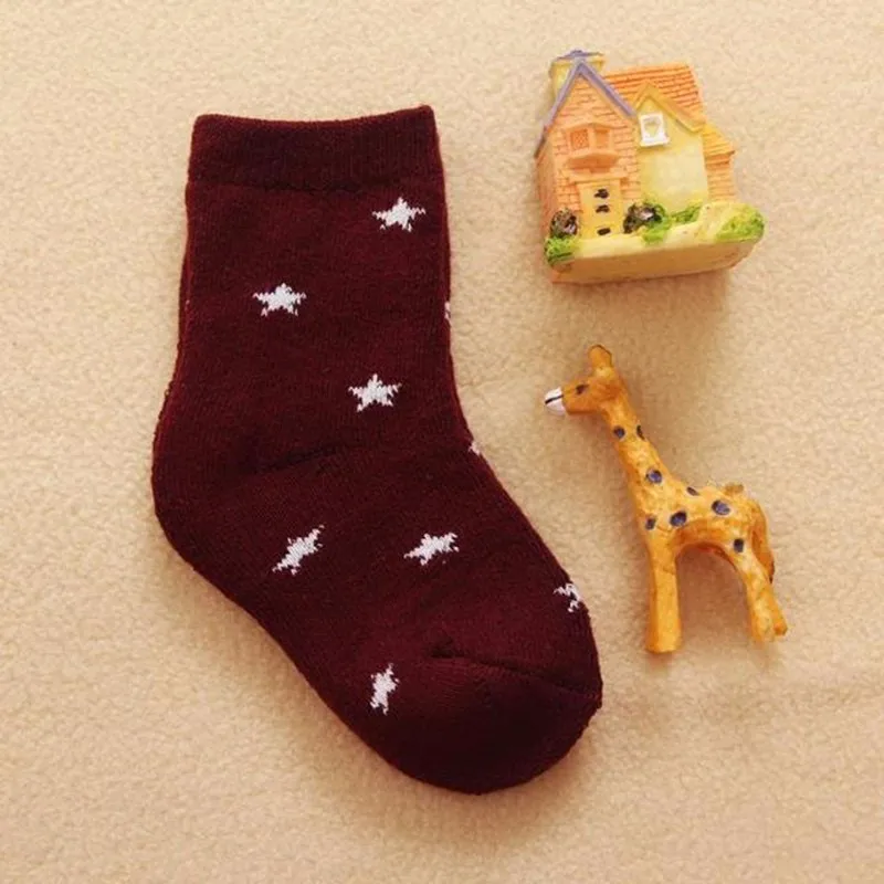 Star Kids Socks Infant Thick Clothes Warm Unisex Sock Autumn Winter Apparel Comfort Toddler Prop Children Clothing Free Shipping (2)