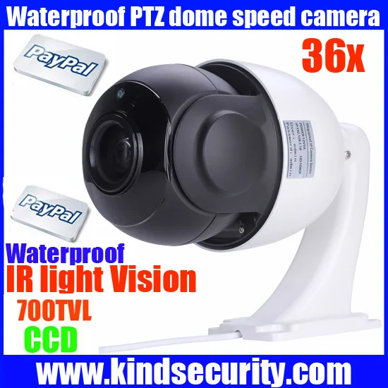 PTZ analog Camera 700TVL 36X optical zoom outdoor mini sony effio high speed dome Security camera