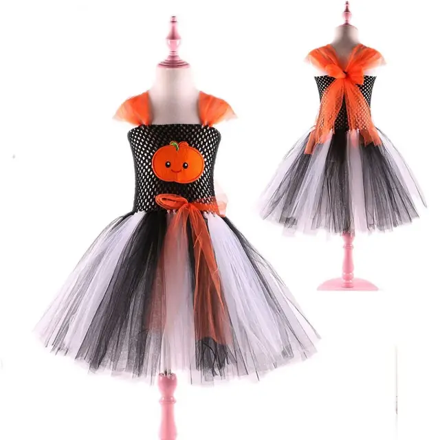 Children Performance Black Witch Cosplay Colorful Bubble Spider Dress  Costume Halloween for girl Wizard - AliExpress