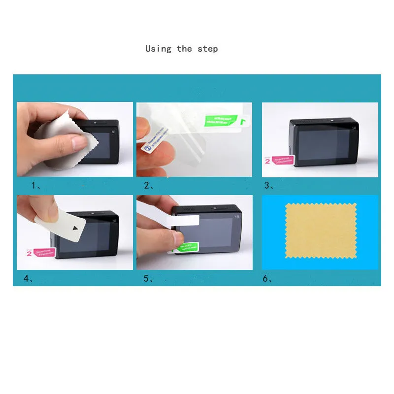 Tempered Glass LCD Screen Protective Film Protection Cover For Xiaomi Xiaoyi 2 II YI 4K Plus 4K+ Sport Action Camera Accessories (19)