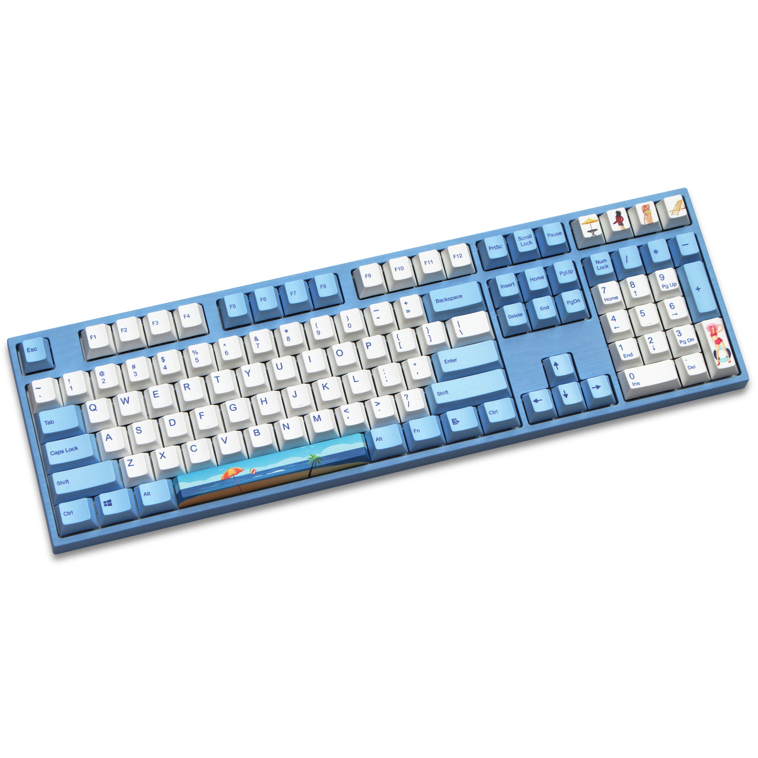 

WIANXP Beach keycap 108/123 keys PBT Cherry Profile Dye-Sublimated MX Switch For Mechanical keyboard keycap Not a keyboard