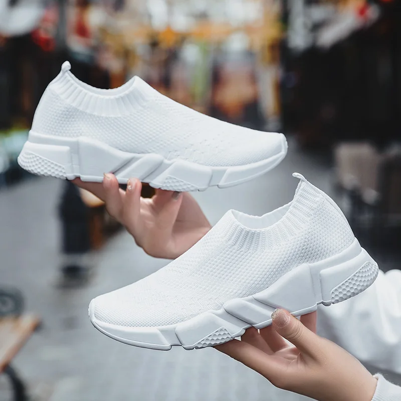 

Light Casual Shoes Fashion 2019 New Mens Shoes Men Sneakers Summer Mesh Men Jogging Chaussure Homme Lover high-top Men Shoe
