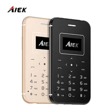 2017 ультра тонкий карты мобильного телефона aiek/x8 low radiation aeku мини карманные студенты личности детей телефон pk aiek m5 x6 x7 m8