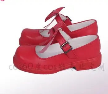

Anime Card Captor Shoes Sakura Cosplay Red Boots Sakura CardCaptor Shoes Halloween Carnival Women