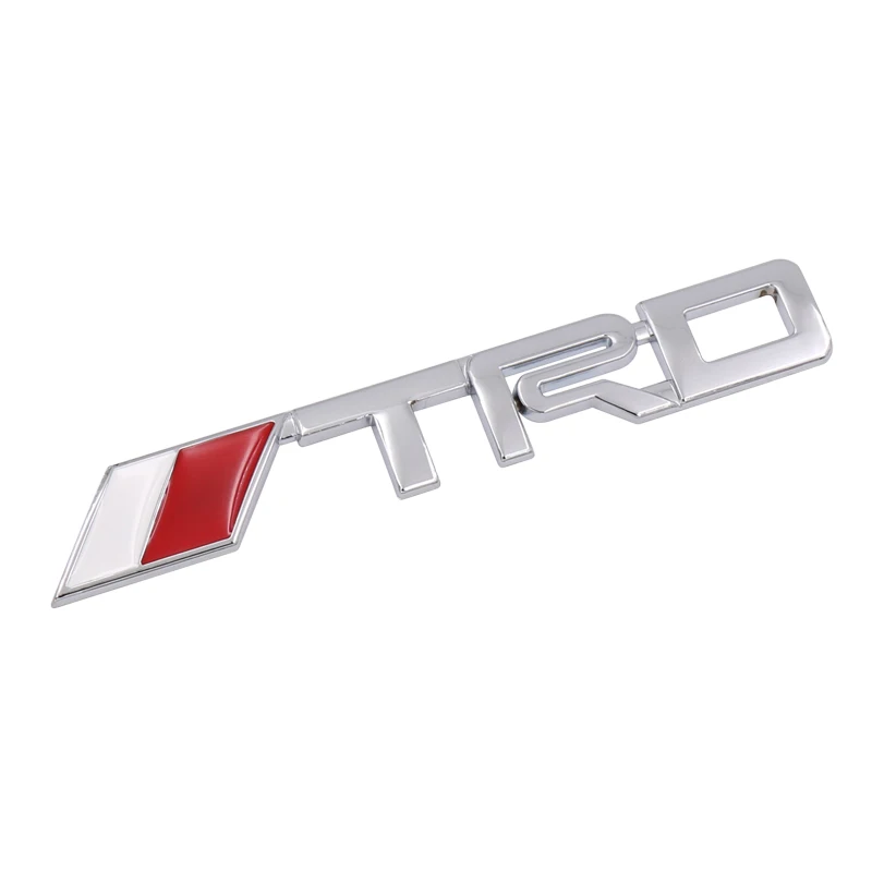 Автомобильный Стайлинг черный серебристый 3D логотип TRD эмблема наклейка