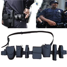 Tactical Leather Patrol Duty Belt Dundeswehr Ausrustung Swat Gear Security Equipment 8 in 1 Multifunction Security Police Belt