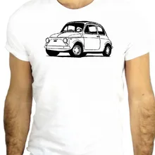 2019 nueva camiseta de marca de moda Moda Cinquecento Vintage bonito No Cool Fun Car hecho en Italia 24 gráfico T camisas