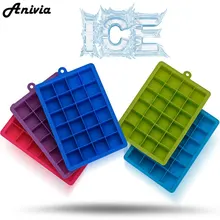 Anivia 24-полости Кухня кубики ледяной пудинг для желе для мыла мороженого форма для выпечки Силиконовые лоток не содержит Бисфенол А
