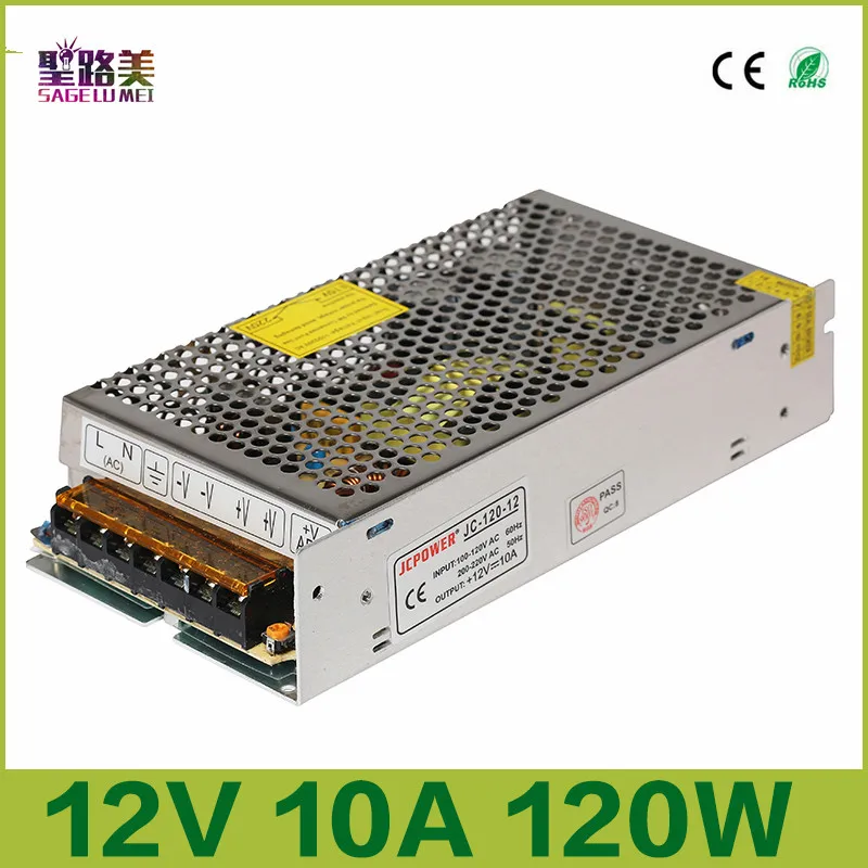 AC 110V~ 220 V-12 v 5A 10A 20A 25A 33A 40A лаборатории трансформатор освещения Светодиодный импульсный источник питания постоянного тока 12V зарядное устройство регулятор