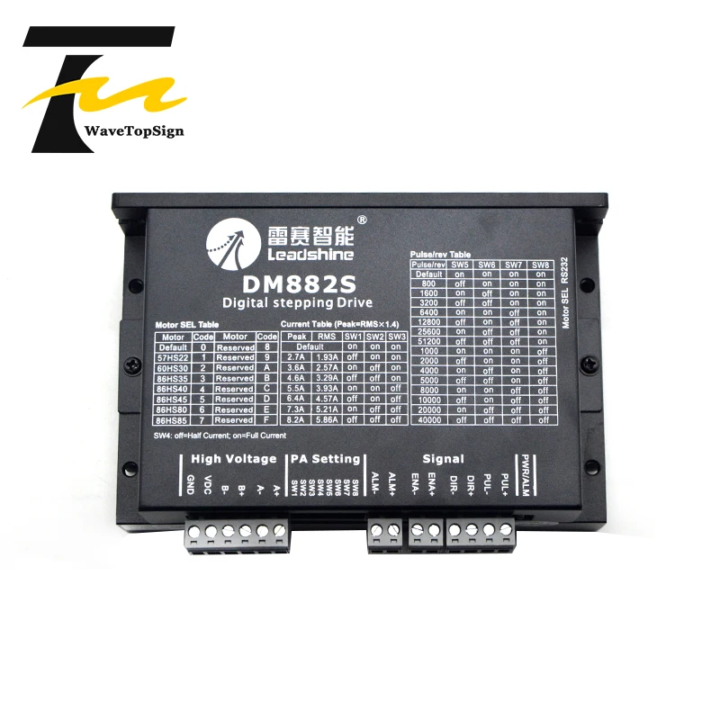 Leadshine 2 фазный Драйвер шагового двигателя DM882S входное напряжение 36 80VDC ток 7