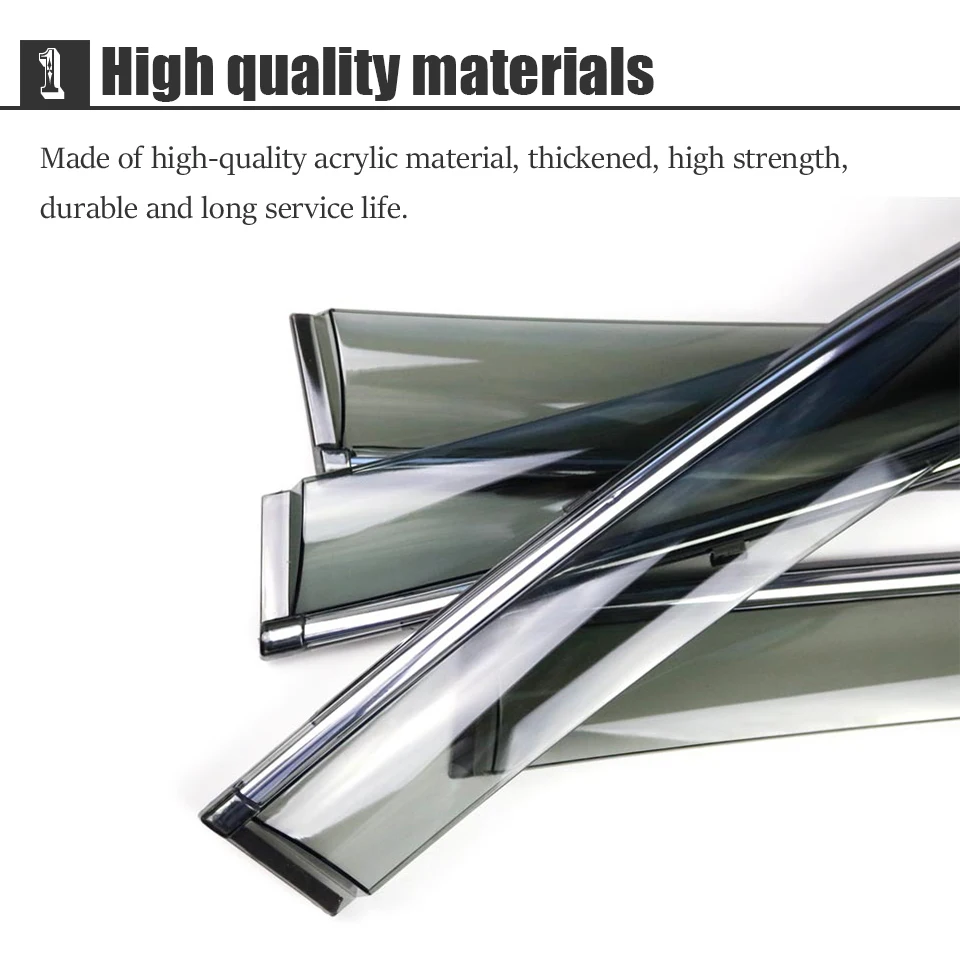 Acessórios do Carro Defletores de Vento 4pcs para Mercedes Atreu 2020-2020 Porta Fumaça Sol Janela Chuva Viseira Guarda Capa Glk 300 200 260 3 High Quality Automóveis e motos