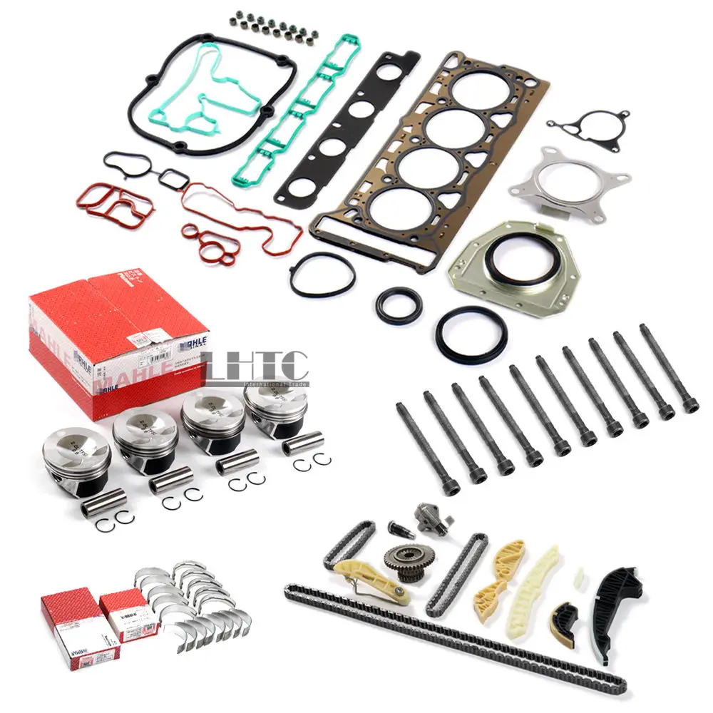 Tensioner Crankshaft Connecting Rod Bearing Shell Oil Seals Gasktets Engine Overhaul Reconstruction Kit For VW AUDI 2.0 TFSI