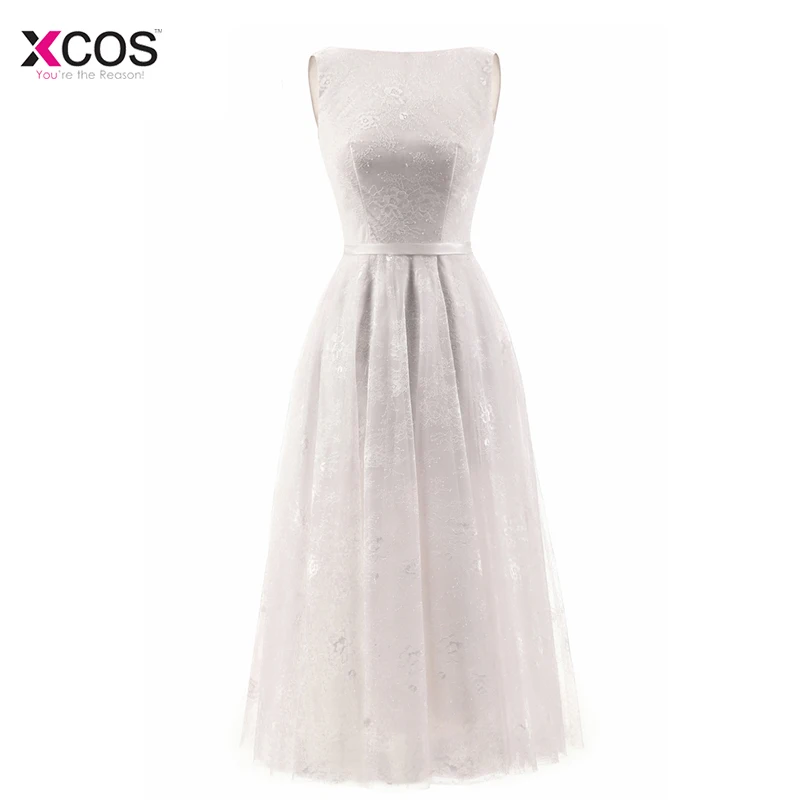 

New 2018 Full Lace Tea Length Beach Wedding Dresses Cheap Lace Up Back Short Bridal Gowns Vintage Elegant Custom Made