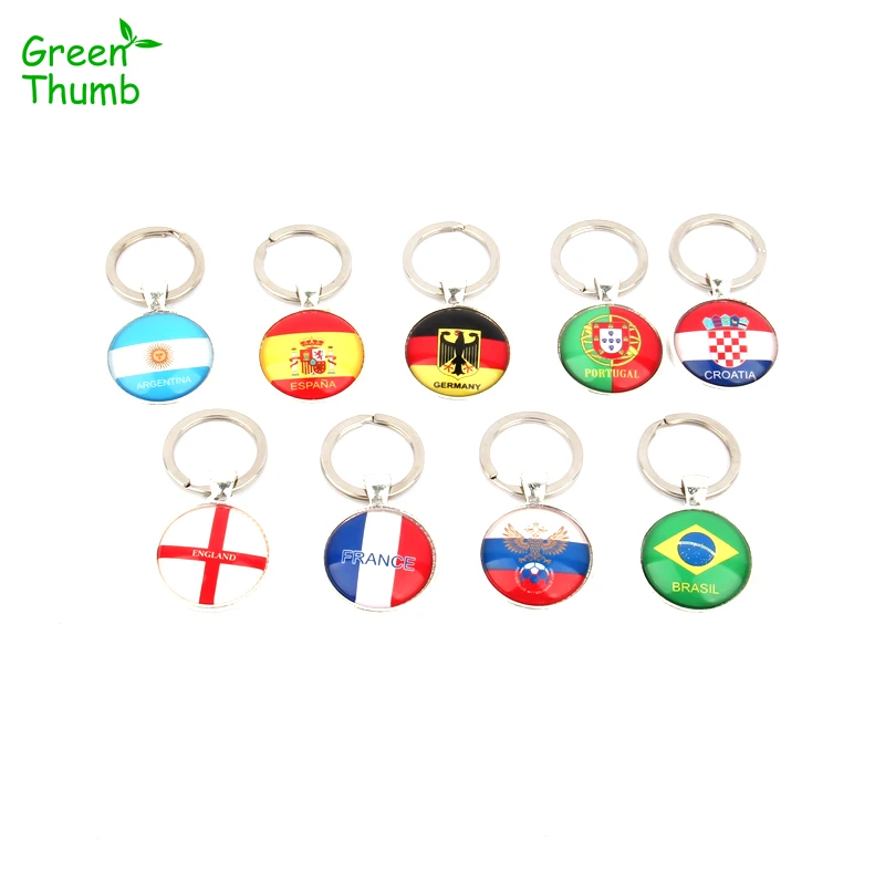 1 шт. Мировой Кубок Брелок Brasil/Франция/croia/Германия и так далее логотип флага